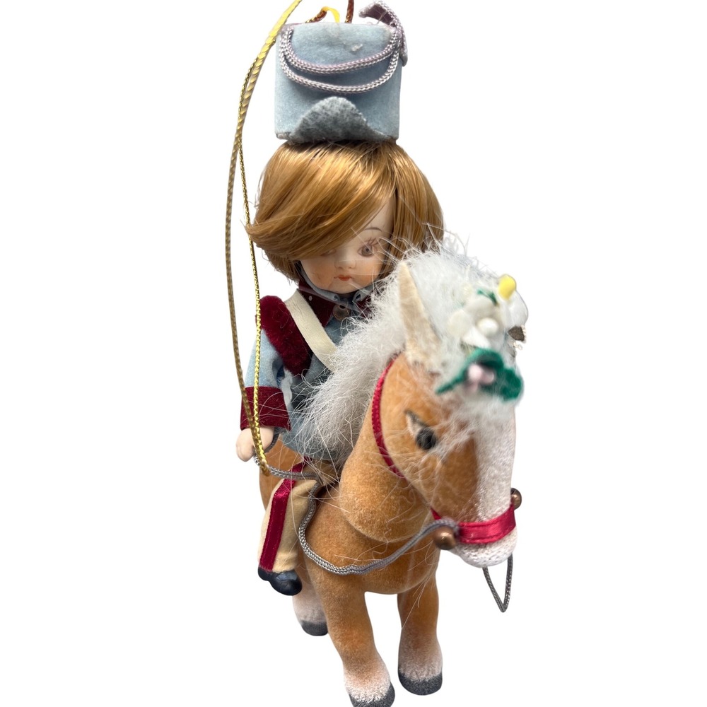 Vintage Kurt Adler? Deleted horse and Rider Ornament Taiwan